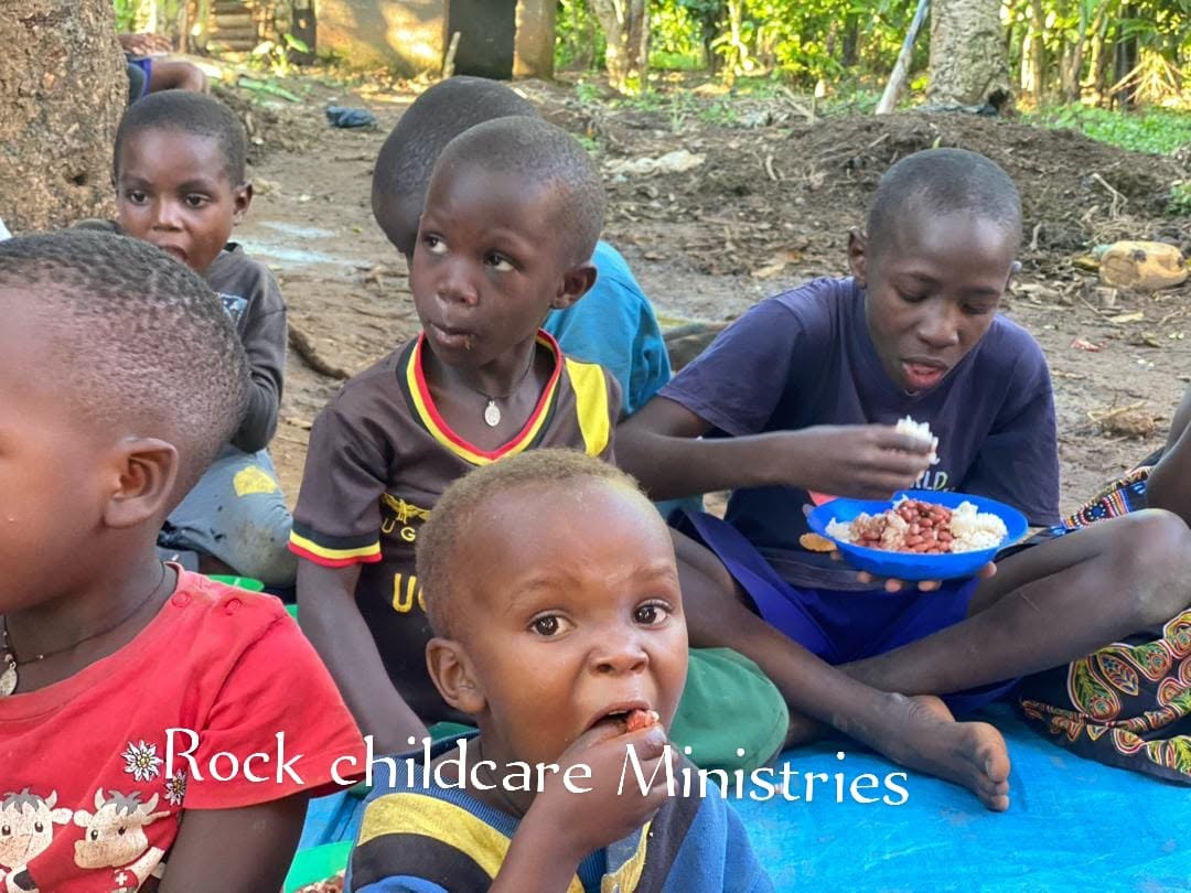 Children eating together
