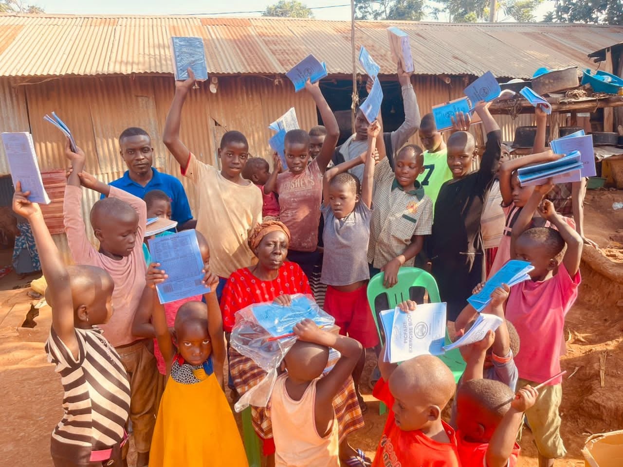 Children with books