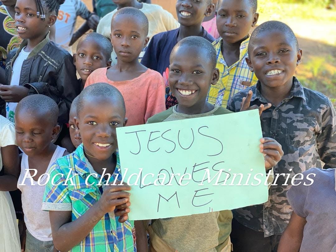 Children with sign